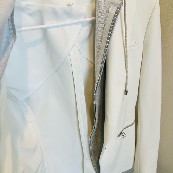 Veronica Beard Iconic Scuba Dickey Jacket Blazer Size 4 Single Breasted White - Picture 7 of 10